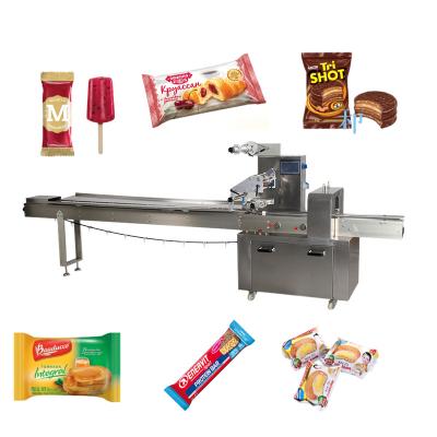 China GARMENT Packaging Machine Mini Chocolate Bar Biscuit Cookie Popsicle Popsicle Packing Machine for sale