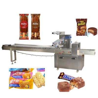 China APPAREL China Factory Price Energy Chocolate Bar Bread Cookie / Candy Automatic Flow Packing Machine for sale