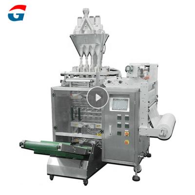 China PLC Control System + English Custom High Speed ​​Multiline Collagen Interface Vertical Juice Sachets Milk Powder Liquid Packing Machine for sale