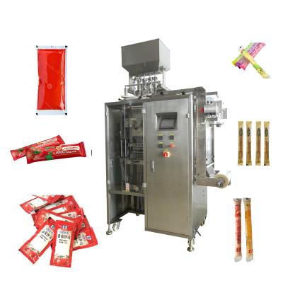 China Automatic Multi-Lane Multi-Lane Honey Ketchup Liquid Sauce Catsup Beverage Stick Sachet Jelly Stick Packing Machine for sale