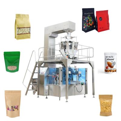 China Food pre-made pouch/coffee bean pouch zipper lock bag packing machine nuts/fruit doypack pouch dry packaging machine for sale