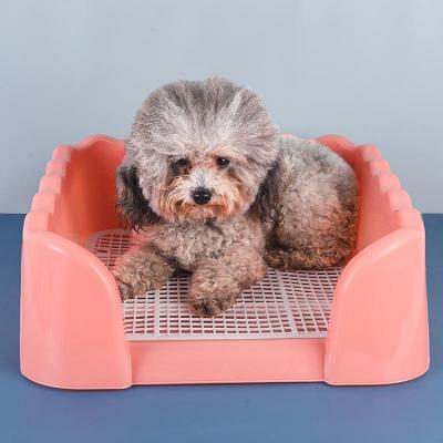 China Wholesale Plastic Viable Manufacturer Mail Barrier Dog Toilet Bed Basin Splash Proof Dog Pet Toilet Pet Toilet for sale