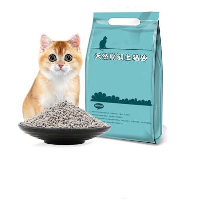 China Sustainable Wholesale Natural Premium Granular Cat Litter Bentonite Super Absorbent Cat Litter for sale