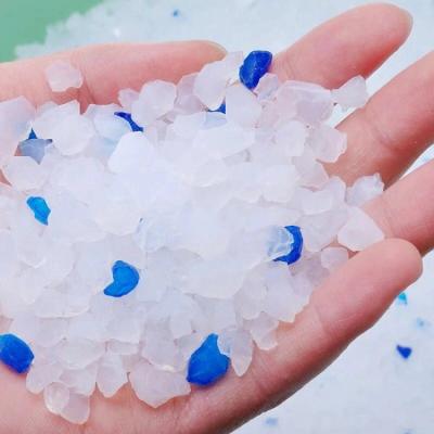 China Hot Selling Viable Crystal Silicone Sand Silica Gel High Quality Cat Litter Clumping for sale