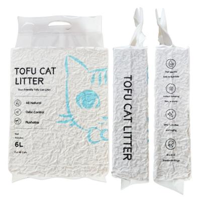 China Factory Purchasing BSCI Flushable OEM Tofu Cat Litter 6l Viable Clumping Flavor Bulk Multicolor Cat Litter Tofu for sale