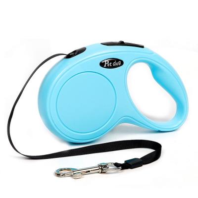 China Wholesale Auto Retractable Dog Rope Dog Walking Retractable Leash Monochromatic Auto Pull Rope Manufacturer Viable for sale