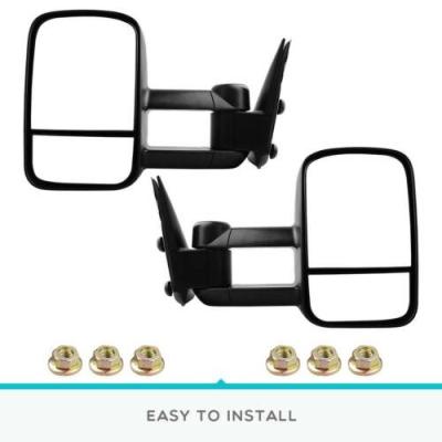 China Manual Anti Extendable Fog Pairs For Towing Chevy Silverado 1999-2007 1500/sierra Mirrors for sale