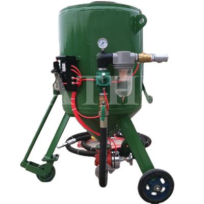 China Portable Automative Derusting Sand Blasting Pot Cleaning Machine for sale