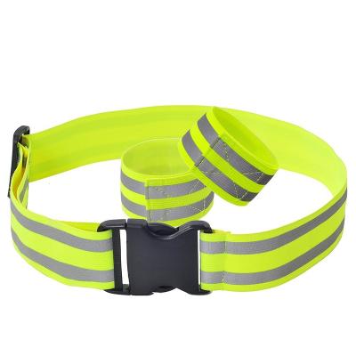 China High Visibility Glow Reflective Brand Military Reflective Belt Fully Adjustable Reflective Running Belt Belt for sale