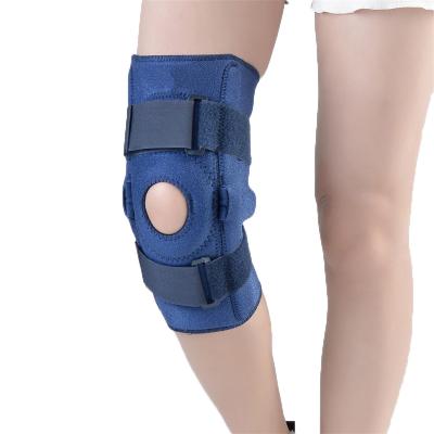 China Durable Compression Knee Sleeve Through Brace Hinged Support Knee Brace Wrap for sale