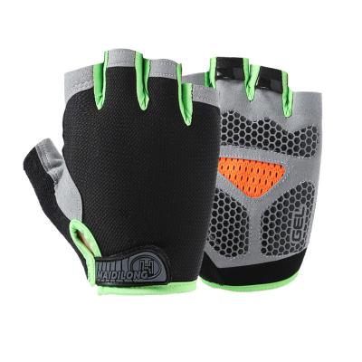 China Breathable Half Finger Gym Gloves Racing Running Gloves Motorcycle For Men And Women for sale