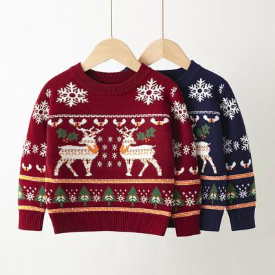 China Christmas Knitted Clothes Baby Boy Girls Sweater Kid Sweater Children Autumn Winter Bottoming Clothing Children Knit Clothes for sale