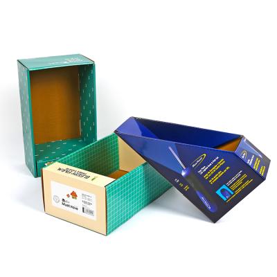 China 2021 Recycled Materials Custom Design Paper Display Box Paper Package Box for sale