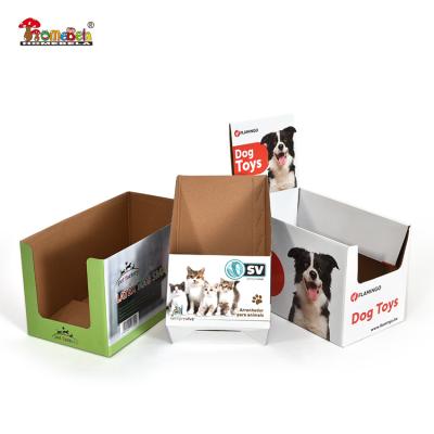 China Recycled Materials Custom Small Printed Corrugated Counter Cardboard Paper Promotion Retail Display Box for sale