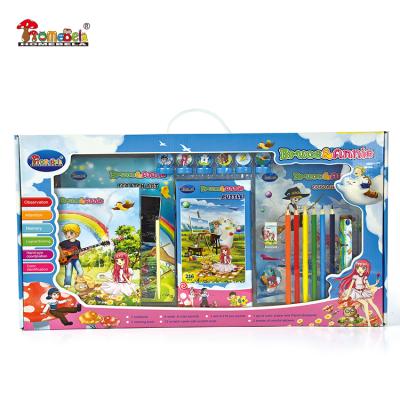 China 2021 Wholesale Educational Paper Toy Suit Children Play Stationery Suit for sale