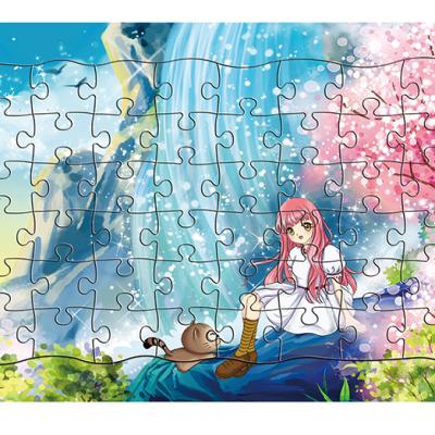 China Cheap custom printed people and nature paper jigsaw puzzle logo jigsaw puzzle for sale