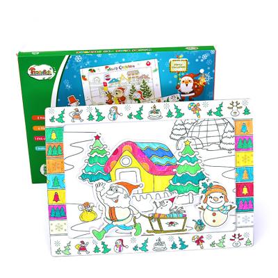 China Educational toy; Cartoon Toy China Supply Low Price Children Play Creative Printing Coloring Book With Pen for sale