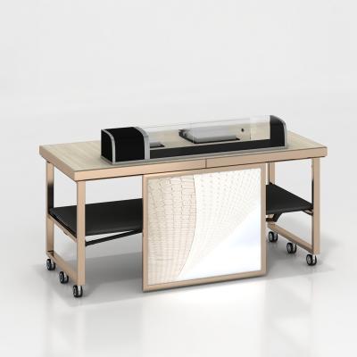 China Desgin Modern Design EVO Modern Wood Tops Hotel Banquet Food Buffet Catering Station Counter for sale