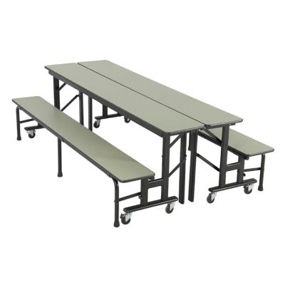 China Desgin Modern Movable Convertible Cafeteria Bench Unit With MDF Core And Snood Features for sale