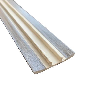 China Best Seller Interior Decoration WPC Edge Trim Wood 18 Mm T Molding For Flooring for sale