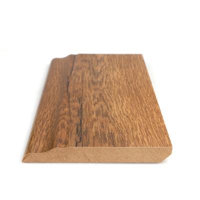 China Interior Decoration MDF Floor Skirting Board Laminate Wood Skirting Board for sale