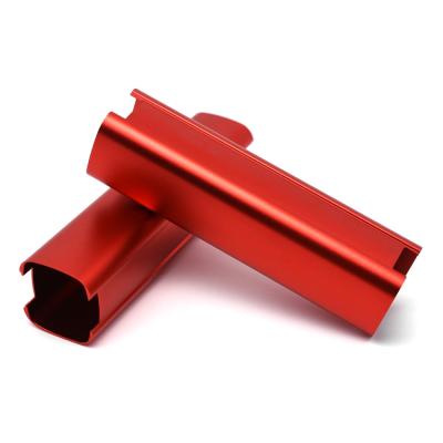 China JIYAN Aluminum Custom Milling Parts Red Anodized Aluminum Housing CNC Machining Turning Milling for sale