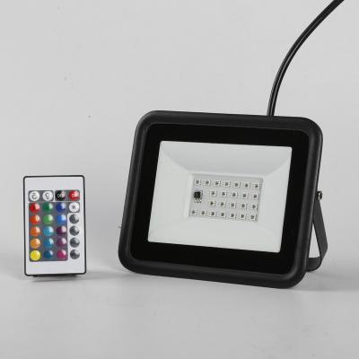 China Warehouse Factory waterproof IP65 aluminium projection light LED RGB Floodlight 220V 20w 30w 50w 100w 200w remote control Outdoor for sale