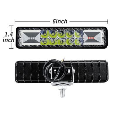 China Super Slim Single Row Strobe Light Bar In Car Waterproof Led Chip Light Bar For Truck Work Light 37*150*40mm for sale