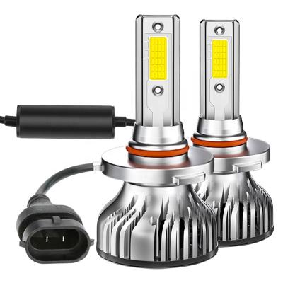 China ZES aluminum power F2 size led headlight car size 9007 lumen H13 H11 h7 led light H7 led H1 9005 9006 880 led car light H4 lamp for sale