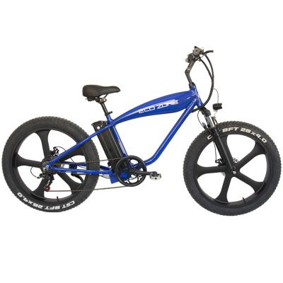 China Aluminum alloy 26 inch fat tire lowest price strong electric snow bike 500w electric mountain bike factory made ebike for sale