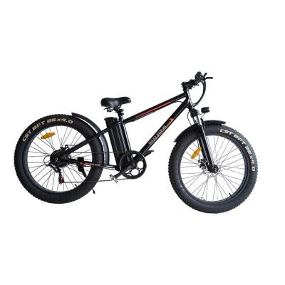 China CE Standard 26inch 36V 250W fat tire beach snow e bike steel sight cheap electric mountain bike for sale