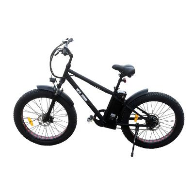 China Cheap Electric Bicycle 250w/500w Electric Bike ebike 250w 26inch 26*4.0 standard fat tire for sale