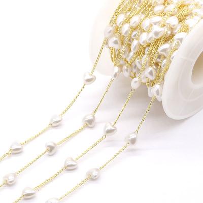 China Fashion 18K Brass Gold Plated Brass Chains Bead Roll Chains For Jewelry Making for sale