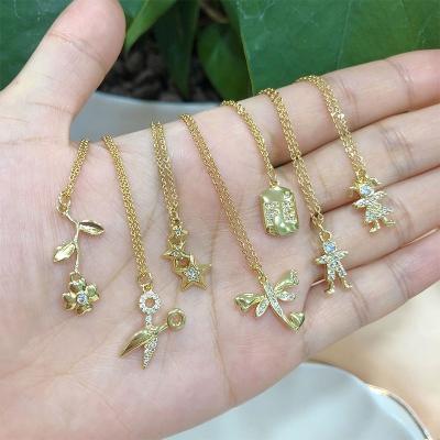 China TRENDY High Quality Cross Necklace Gold Plated Trendy For Women Chain Necklace for sale