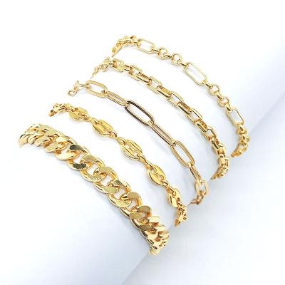 China FASHIONABLE ladies lock bracelete brass chain box charms for bracelet making for sale