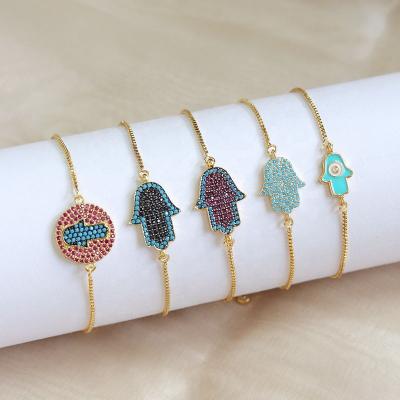 China Wholesale Hot Sale FASHIONABLE Hand Jewelry Diamond Inlaid Hand Trend Zircon Bracelet Love Zircon Bracelet for sale