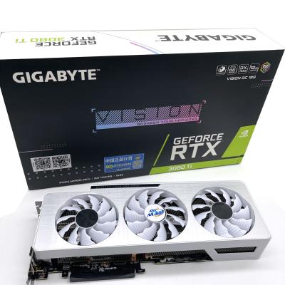 China Cheap Workstation Rumax Game GPU Card 3080TI Gigabyte VISION OC 3080TI 12GB Graphics Card for sale