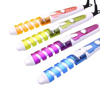 China Hair Curler Styler Spiral Curling Iron Hair Curlers Hair Curler Machine Dual Voltage Fast Heating Electric Ionic Curling Curler Machine PTC OEM for sale