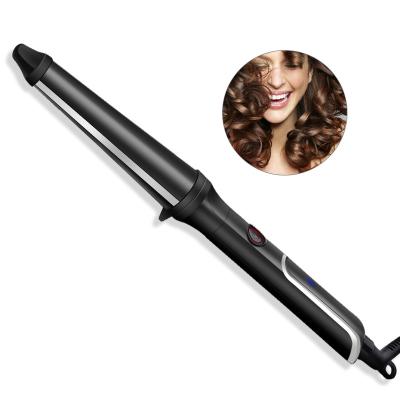 China Easy To Use 32mm Hair Curling Iron Hair Curler Spiral Curl Digital Control Electric Anti-scalding Hair Salon Styling Curler Roller Magic Wand for sale