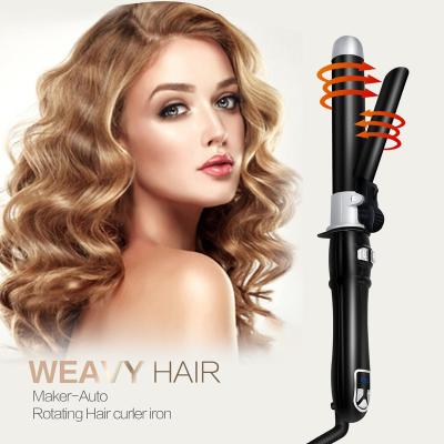 China Easy To Use Wholesale Ceramic Electric LCD Display Adjustable Electric Wand Iron Curler Hair Roller Hair Rollers Barber Styling for sale