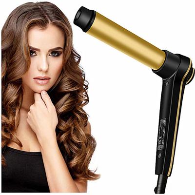 China Home Use Hair Curler Temperature Hair Roll Rollers Private Label Curling Iron Fast Heating Adjustable Electric Beach Hair Wave Wand for sale