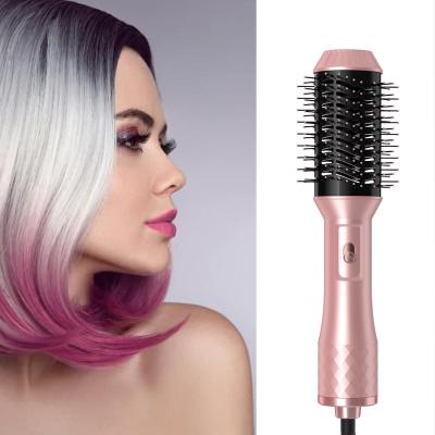 China New Arrival Ionic 3 in 1 Volumizer 1000W Hot Air Comb Hot Airbrush Hair Dryer Brush Straightener Dryer One Stage for sale