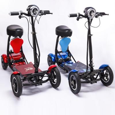 China Elderly Adult Folding Tricycle 3 Wheel Scooter Unisex Electric China Manufacturer Tricycle Scooter 12 Inch Sine Wave Motor for sale