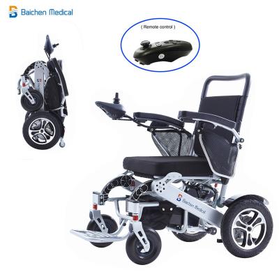 China Aluminum Alloy Aluminum Alloy Frame Disability Folding Wheelchair Electric Wheelchair Motor for sale