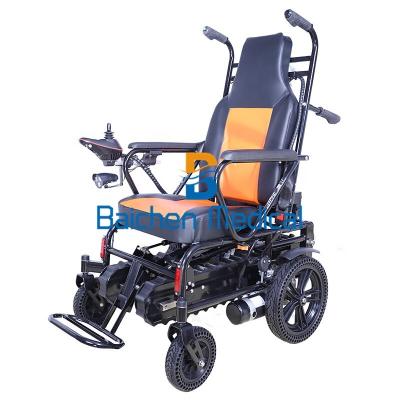 China Climb the Stairs and Drive Peacefully Seat Fashionable Foldable Comfortable Electric Stair Climbing Wheelchair Trailer for sale