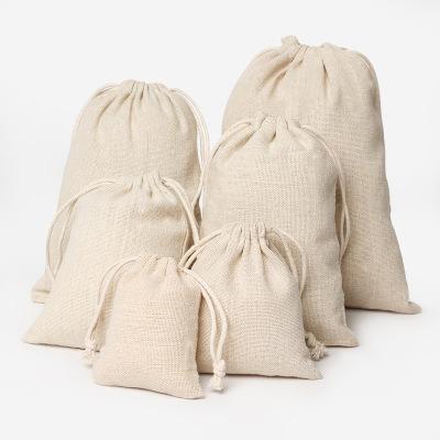 China Recyclable Recycle Sack Canvas Promotional Prices Recyclable Cotton Muslin Cotton Muslin Small Organic Drawstring Bags for sale