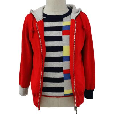 China Wholesale Custom Solid 95% Breathable Cotton 5% Cashmere Single Hoodies Grow Kids Sweatshirts Coat Zipper for sale