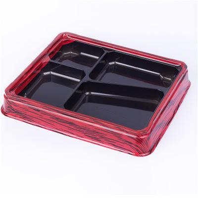 China SAMMA-3202 Mini Plastic Food Packaging Togo Boxes Tray With Cover for sale