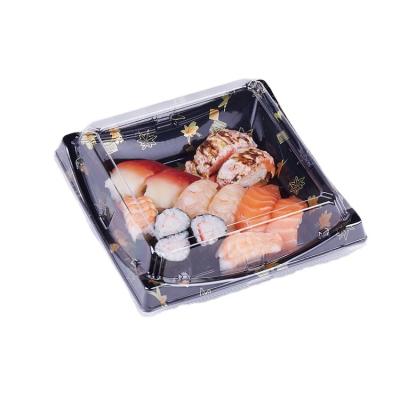 China SM1-6140 Plastic Blister Delivery Catering Container For Sushi Malaysia With Lid for sale