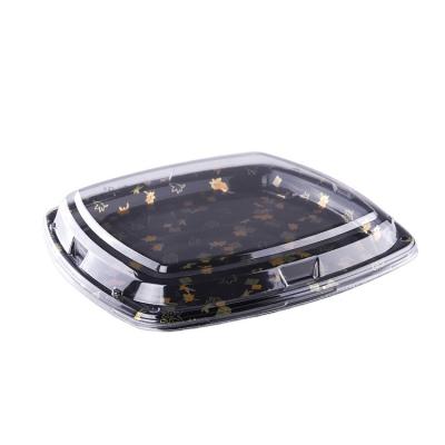 China SM1-3130A Wholesale high quality custom clear food cakes and pastry packaging disposable square plastic printing packaging boxes for sale